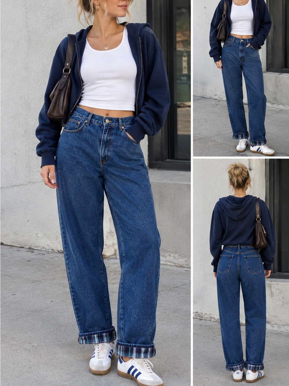 VTG L.L. Bean Original Fit Relaxed Cotton fullined medium wash Jean 14 Med. Tall